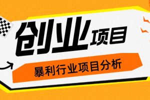 简单有结果的创业项目，让你成为财富创造者