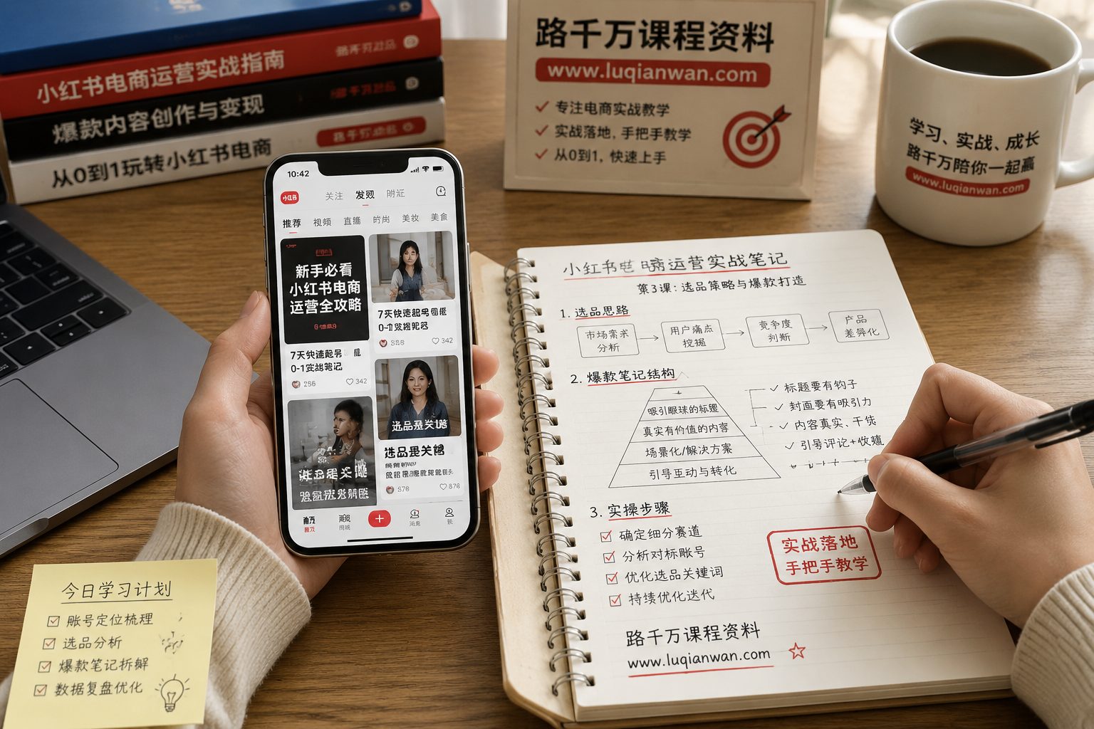 路千万课程资料 - 小红书电商运营实操学习