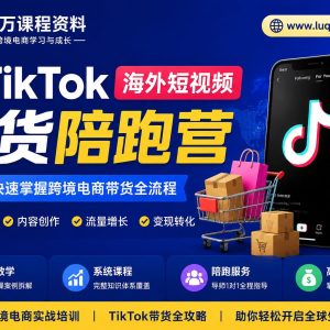 TikTok海外短视频带货陪跑营：2023实操课程，从0到1玩转海外带货