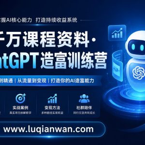 ChatGPT造富训练营：普通人如何用AI开启第二收入？