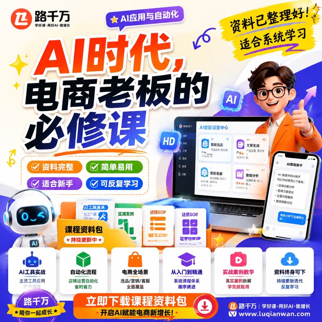 AI时代,电商老板的必修课课程主图