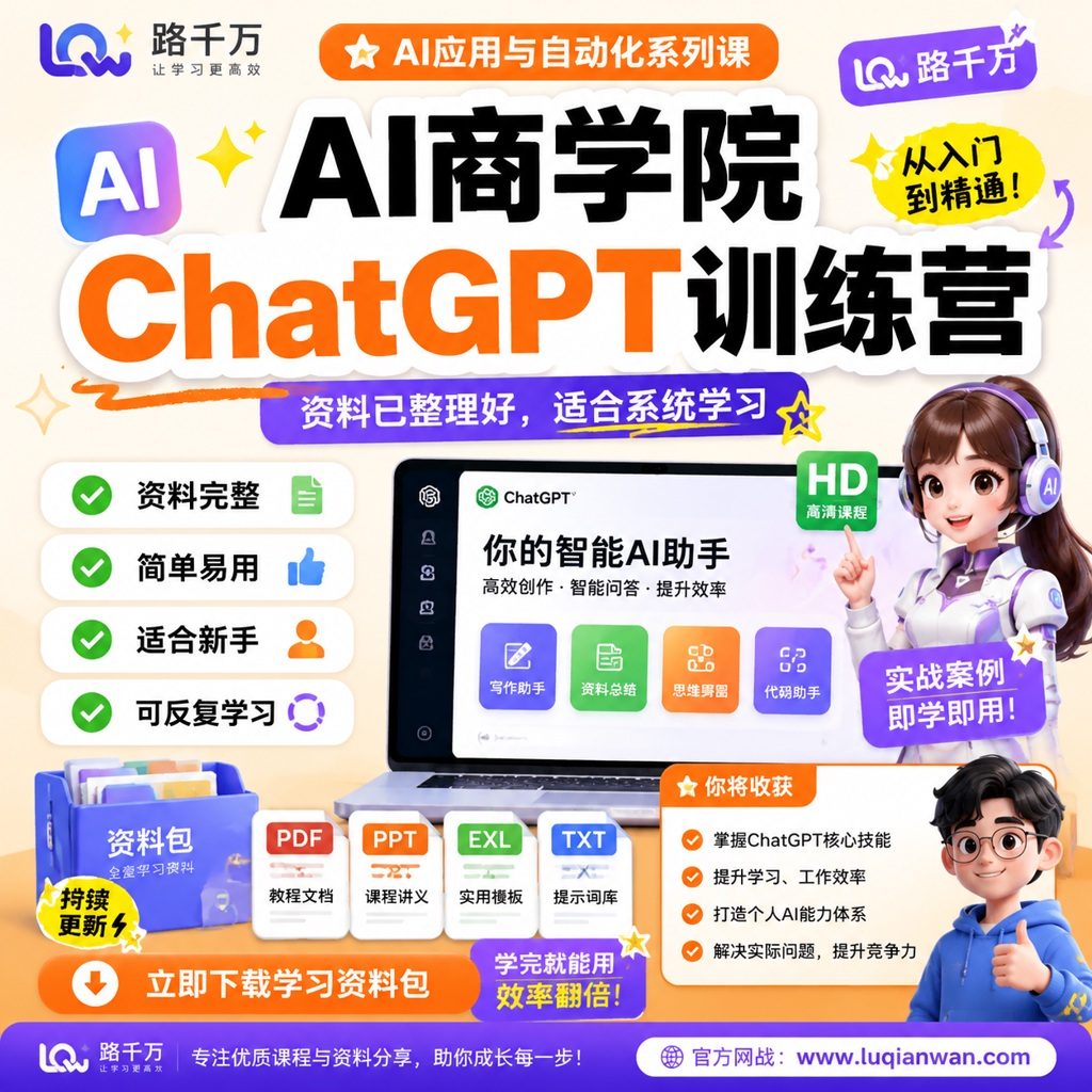 AI商学院ChatGPT训练营课程主图
