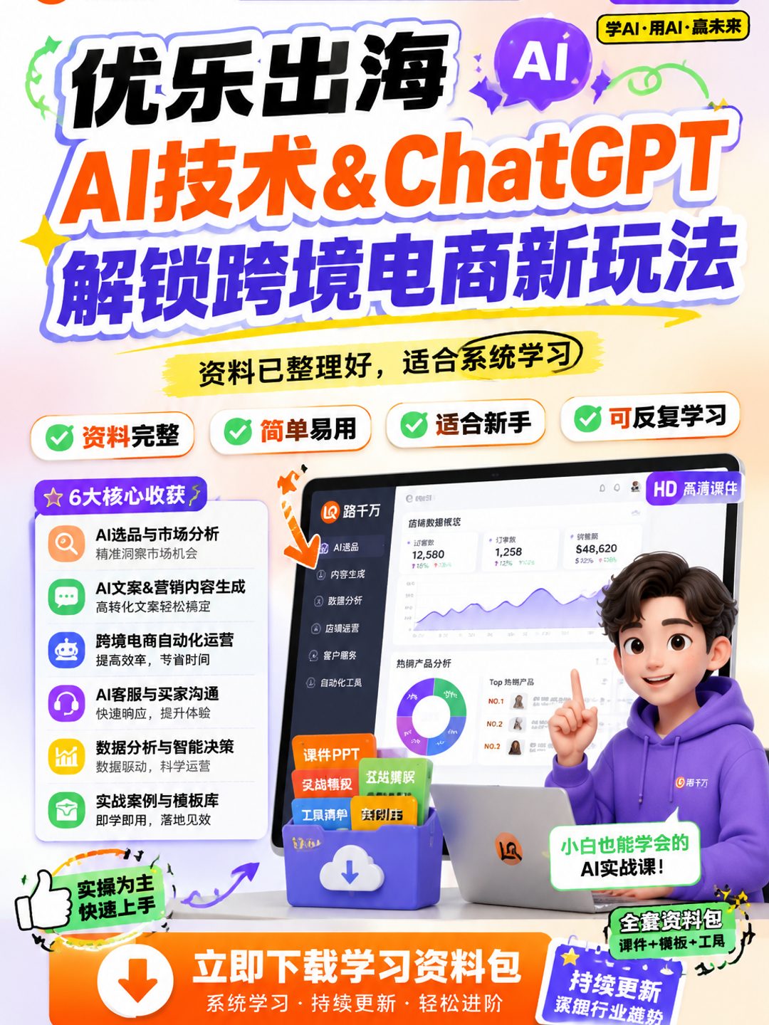 优乐出海【AI技术&ChatGPT解锁跨境电商新玩法】课程资料