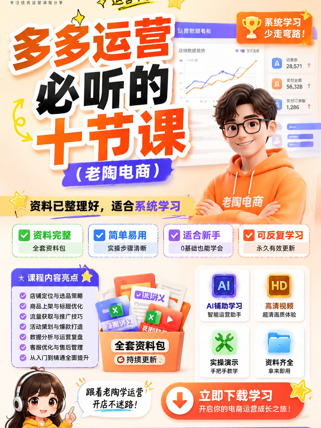 多多运营必听的十节课（老陶电商）课程资料