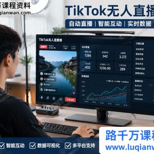 TikTok无人直播必修课：零基础打造24小时自动直播间，新手入门最佳指南