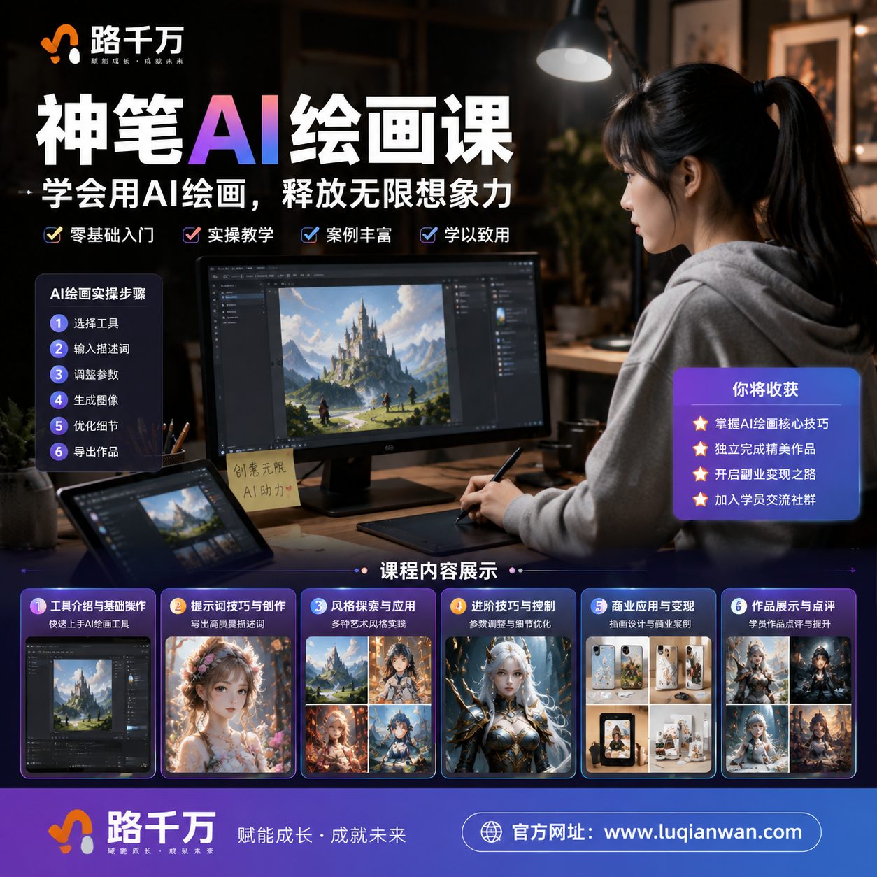 神笔AI绘画课-学会用AI绘画释放无限想象力课程资料