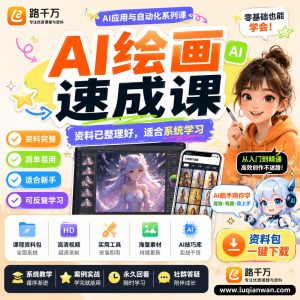 AI绘画速成课课程资料:适合新手梳理思路的实操学习包