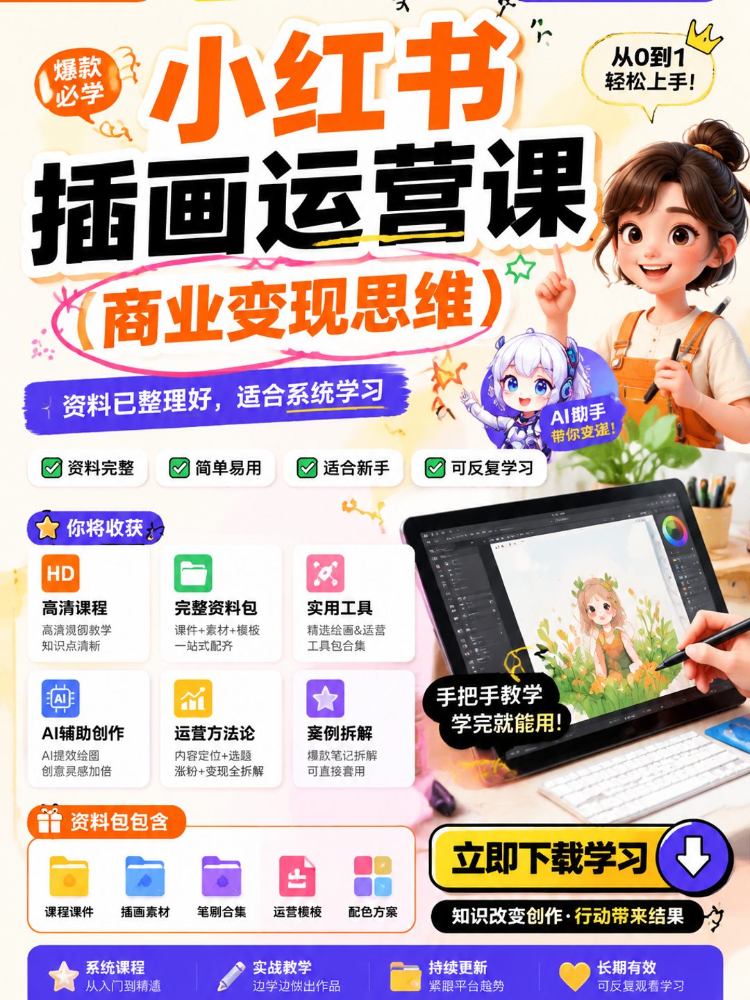 小红书插画运营课（商业变现思维）课程资料