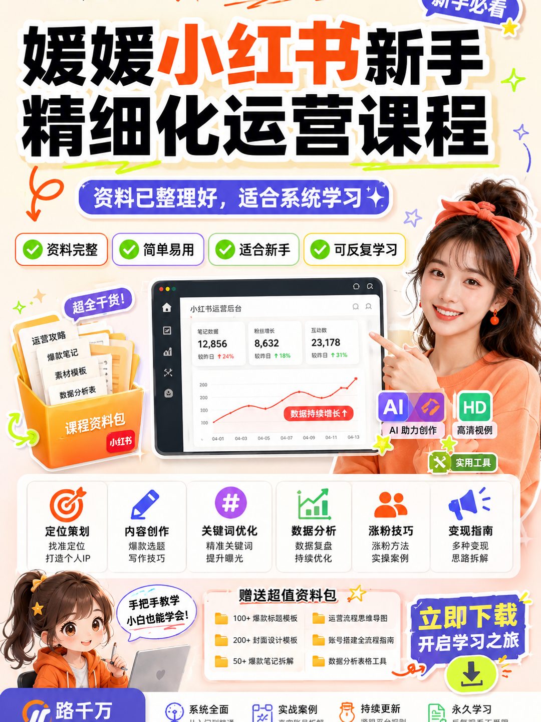 媛媛小红书新手精细化运营课程课程资料