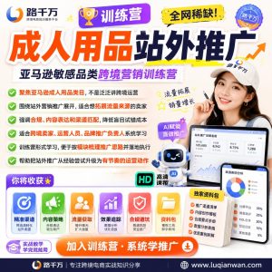 亚马逊成人用品站外营销推广训练营：合规引流与渠道方法
