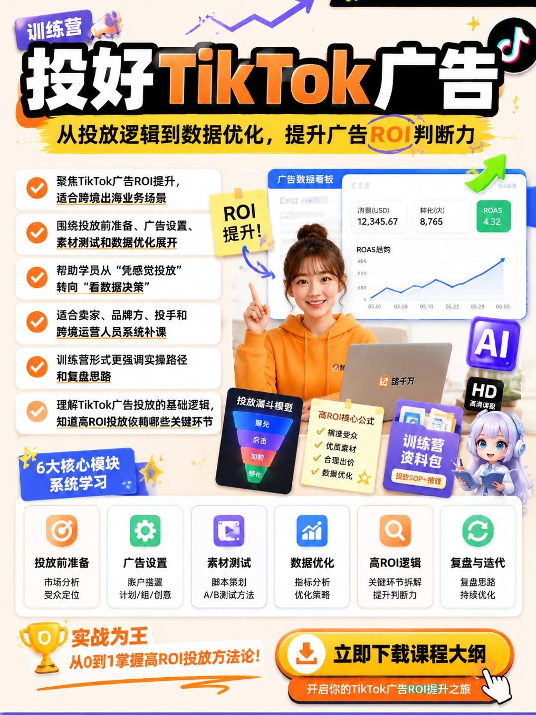 【训练营】如何投出高ROI的TikTok广告课程资料