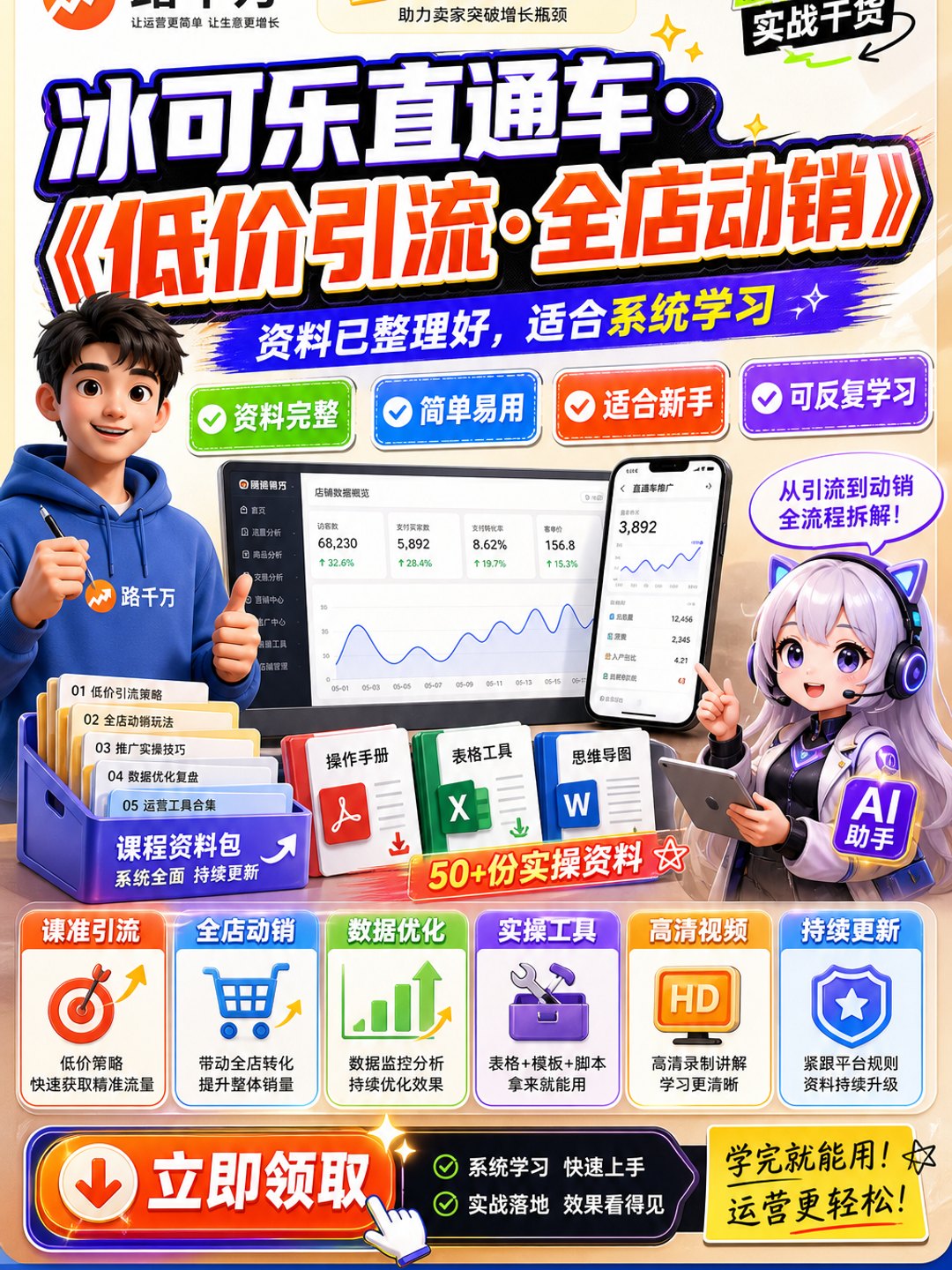 冰可乐直通车·《低价引流·全店动销》课程资料