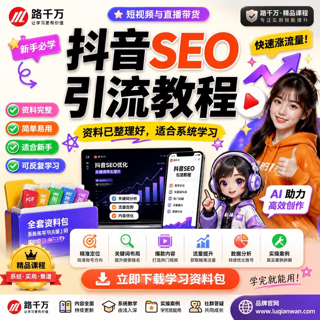 抖音SEO引流教程课程主图
