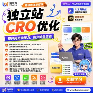 独立站CRO优化课程：系统提升跨境网站下单与询盘转化能力