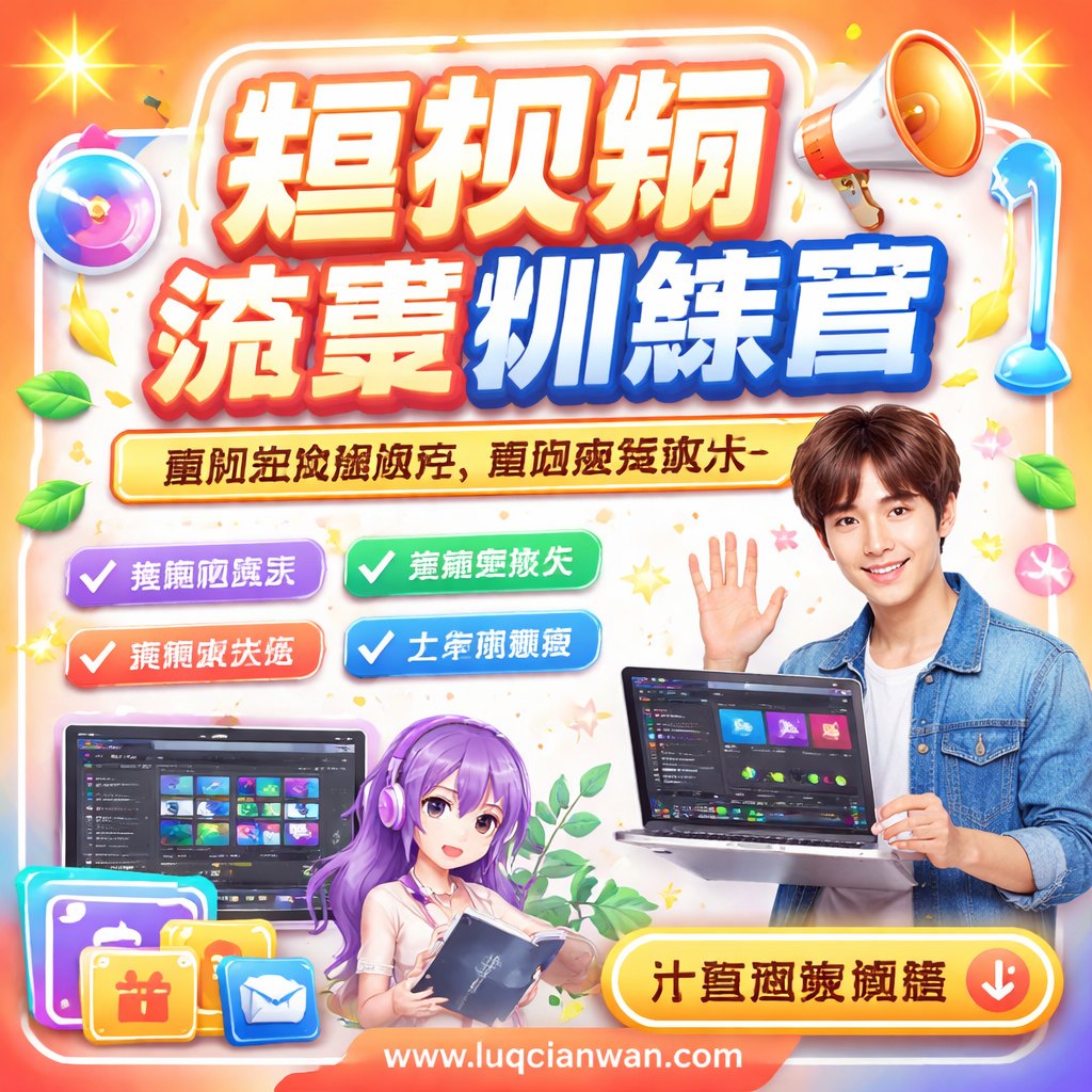 短视频流量训练营课程主图