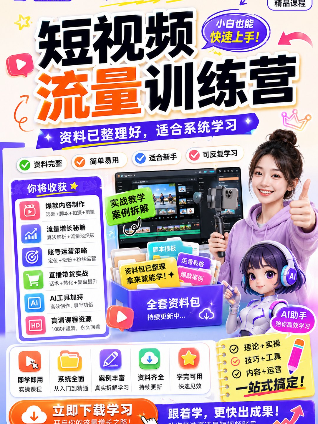 短视频流量训练营课程资料