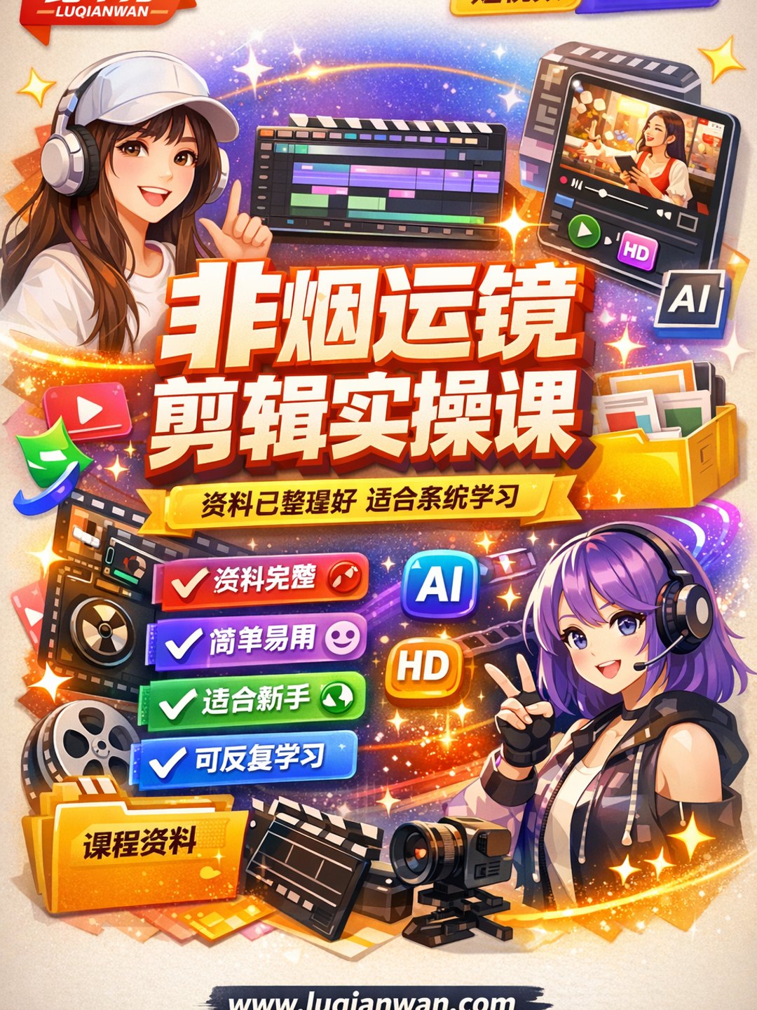 非烟运镜剪辑实操课课程资料