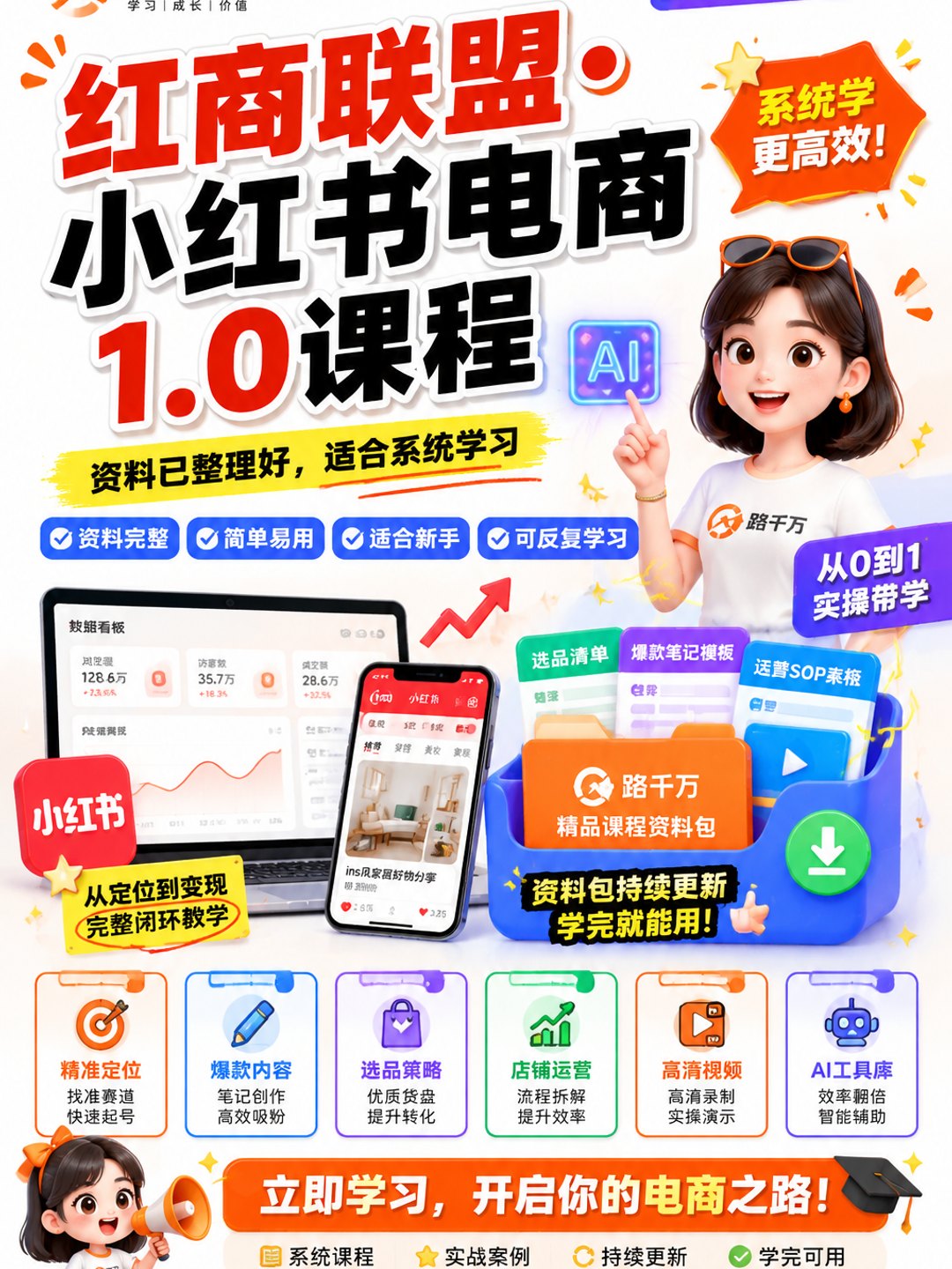 红商联盟·小红书电商1.0课程课程资料