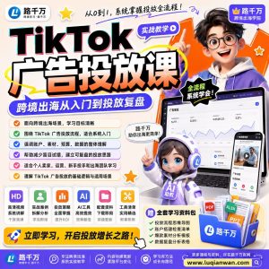 TikTok广告投放课程课程资料:适合新手梳理思路的实操学习包