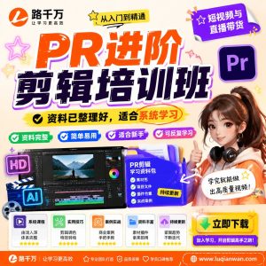PR进阶剪辑培训班课程资料:适合新手梳理思路的实操学习包