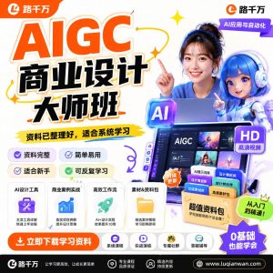 AIGC商业设计大师班课程资料：适合新手梳理思路的实操学习包