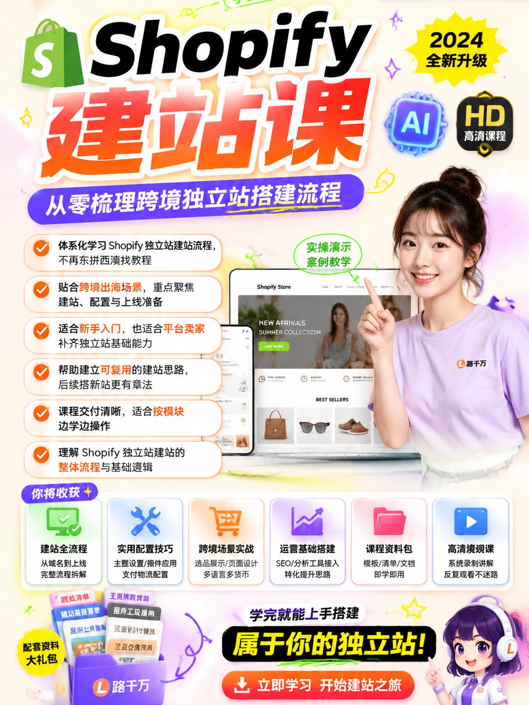 Shopify独立站建站体系化教程课程资料