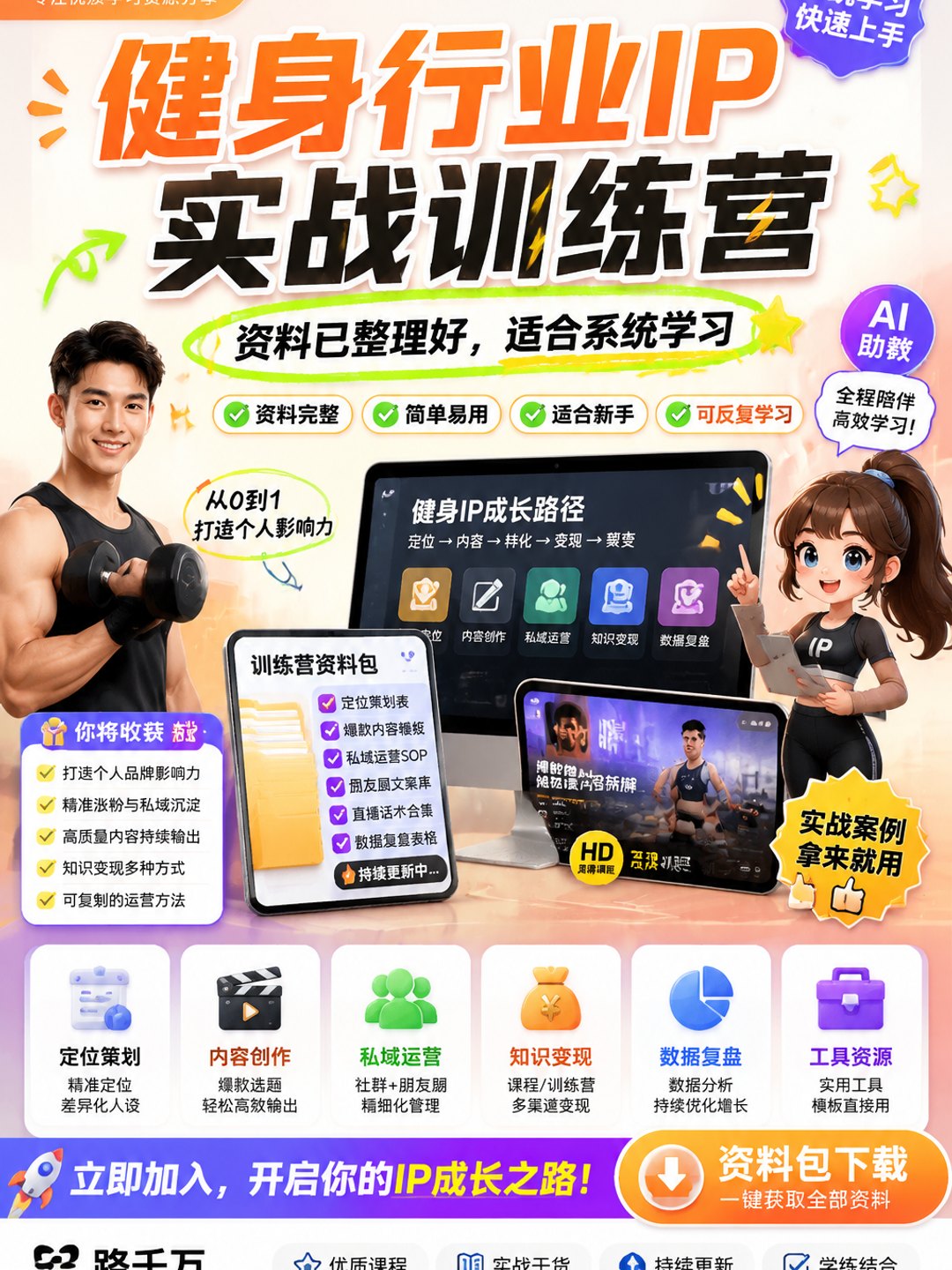 健身行业IP实战训练营课程资料
