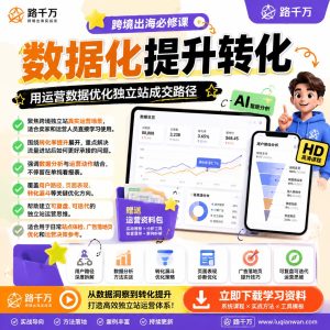 独立站转化率优化课程：数据驱动提升网站成交效率