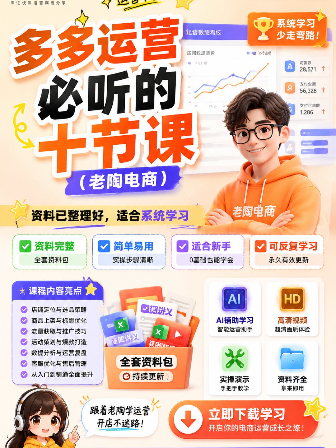 多多运营必听的十节课（老陶电商）课程资料