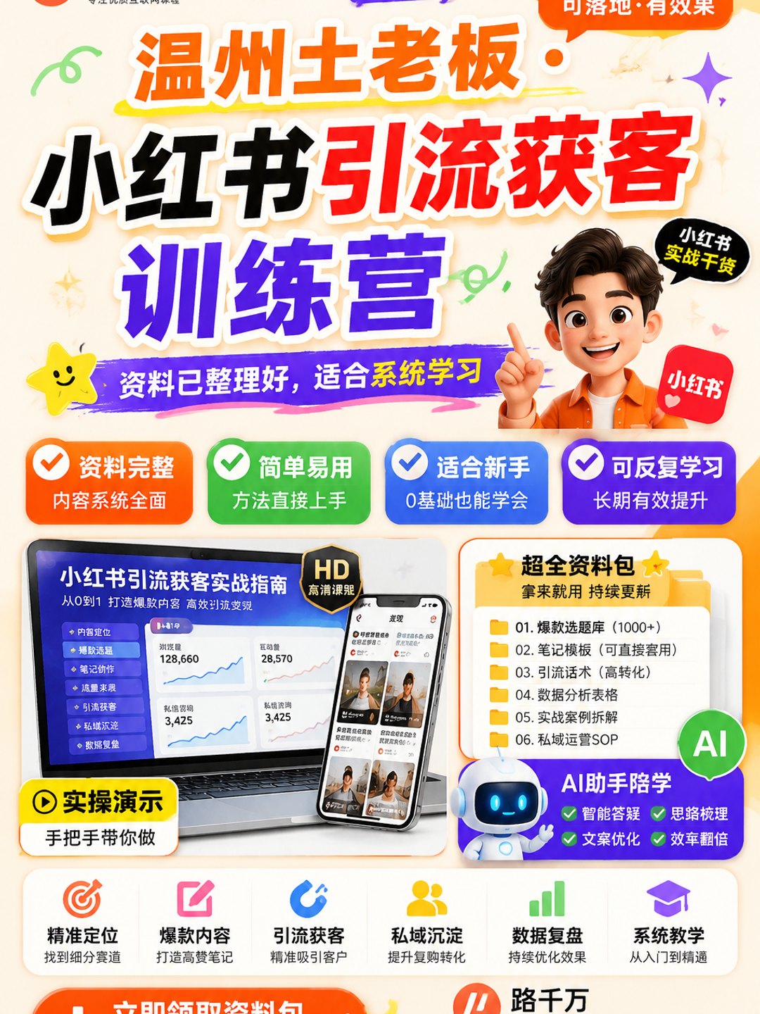 温州土老板·小红书引流获客训练营课程资料