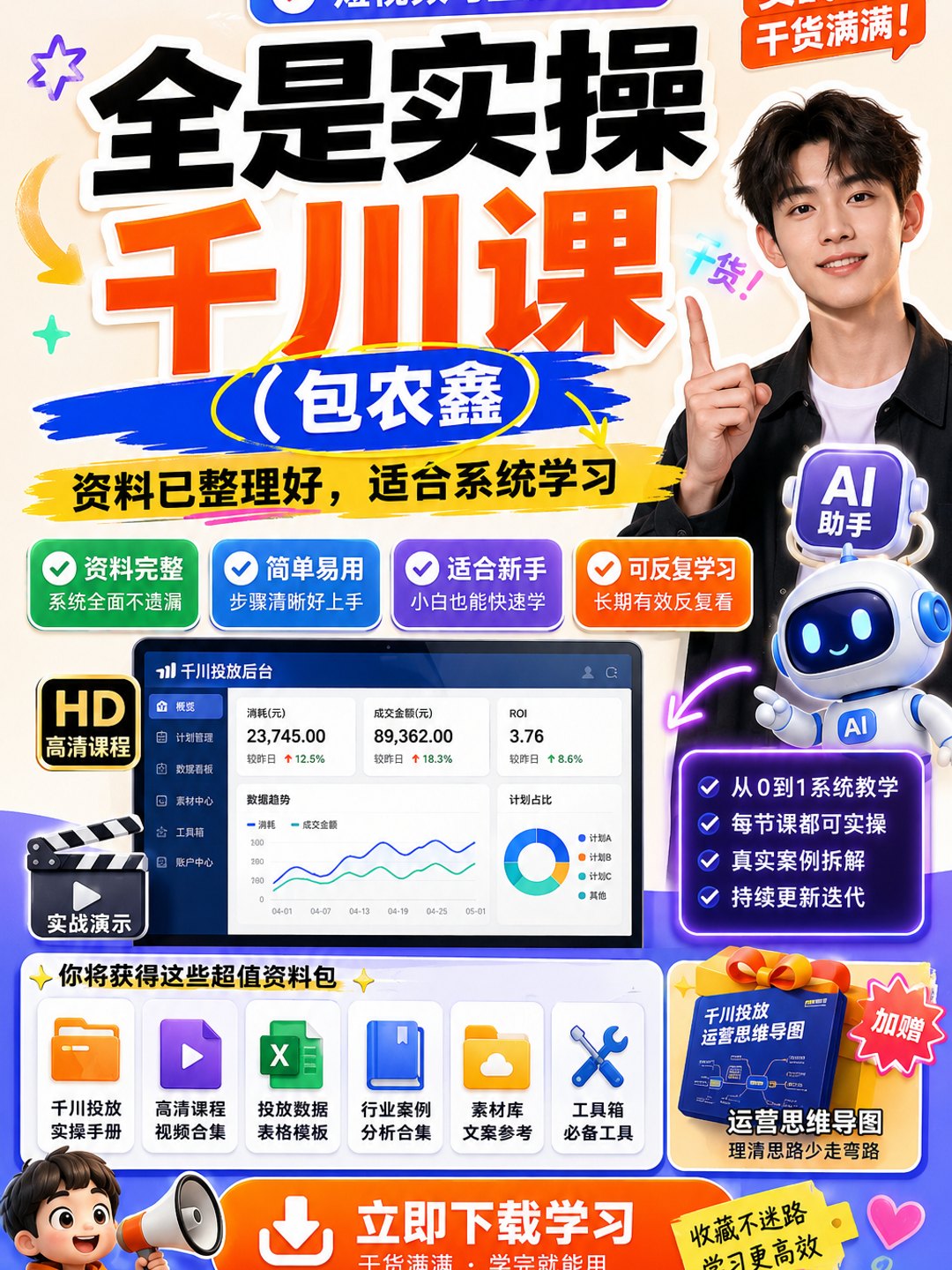 全是实操千川课（包农鑫）课程资料